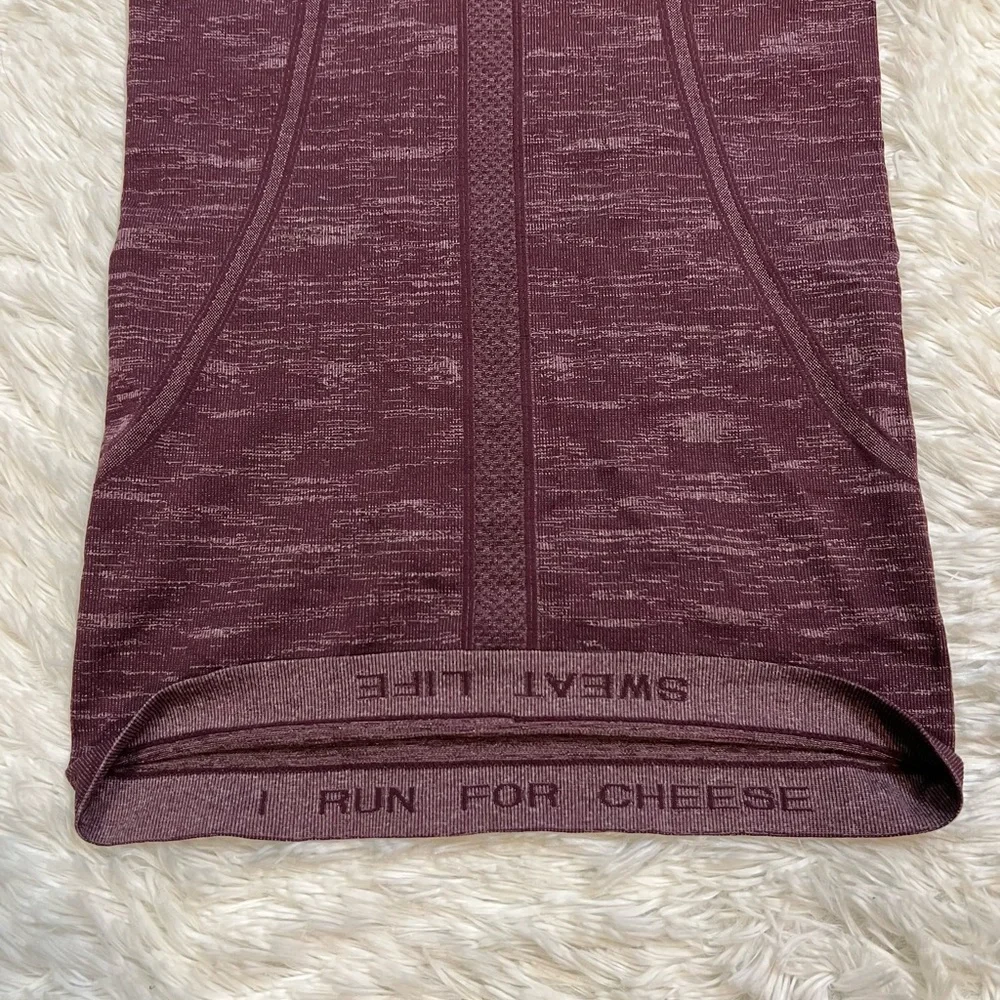 lululemon athletica Maroon Racerback Tank Top